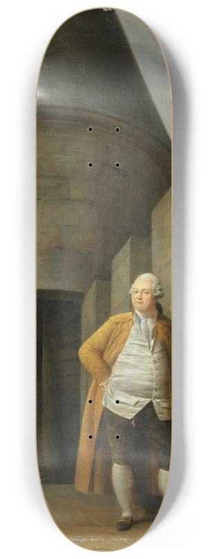 Jean-Franois Garneray - Portrait of Louis XVI at the temple 8.25 inch art skate deck