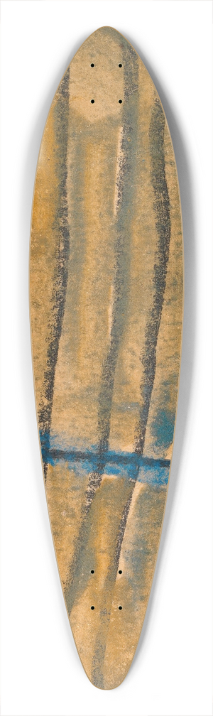Egon Schiele - Abstrahierte Landschaft 39.3 inch art pintail longboard deck
