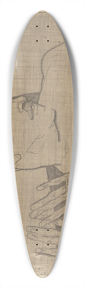 Egon Schiele - Arthur Roessler 39.3 inch art pintail longboard deck