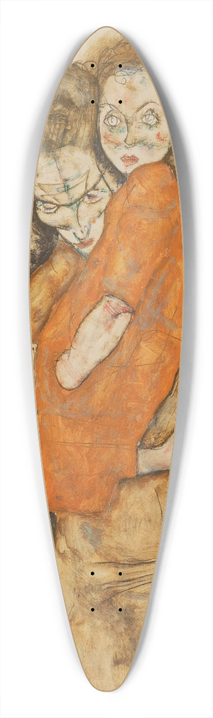 Egon Schiele - Mother and Child 39.3 inch art pintail longboard deck