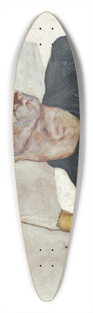 Egon Schiele - Self-Portrait With Physalis 39.3 inch art pintail longboard deck