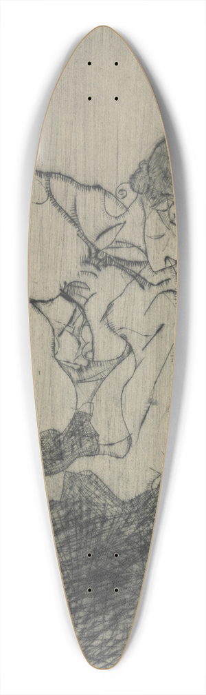 Egon Schiele - Sorrow 39.3 inch art pintail longboard deck