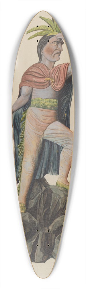 Einar Heiberg - Cigar Store Indian 39.3 inch art pintail longboard deck