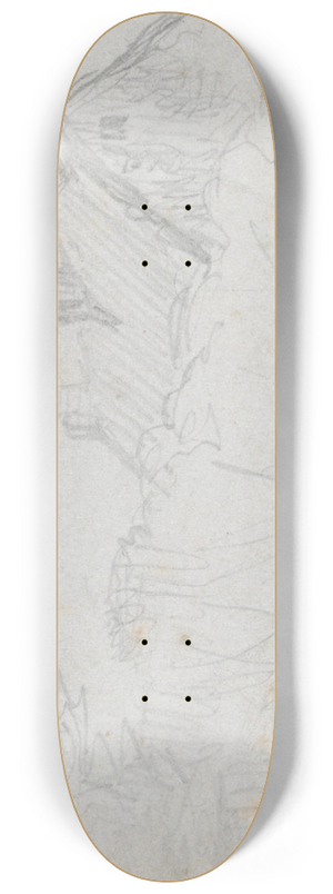 Jean-Franois Millet - Cottage NearVichy 8.25 inch art skate deck