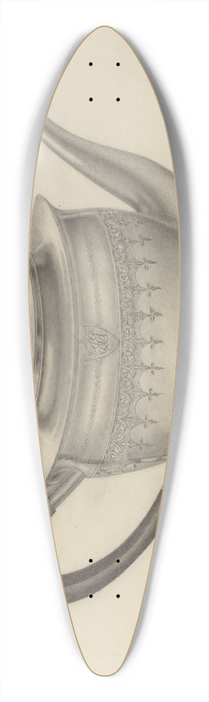 E.J. Gilsleider - Silver Teapot 39.3 inch art pintail longboard deck