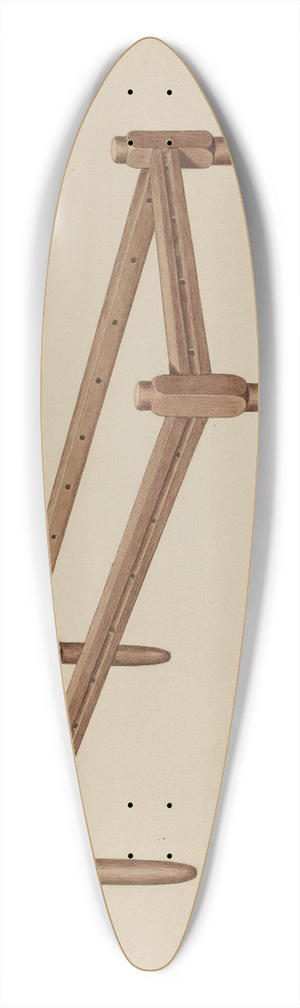 Elbert S. Mowery - Shaker Bed 39.3 inch art pintail longboard deck