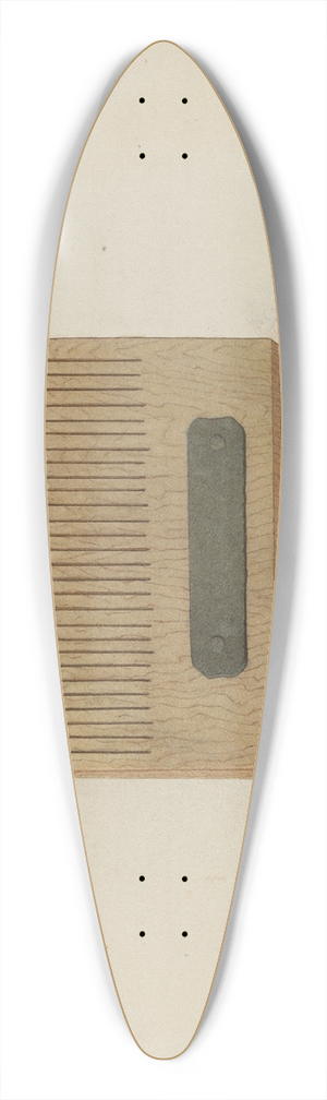 Elbert S. Mowery - Shaker Comb for Grass Seed 39.3 inch art pintail longboard deck