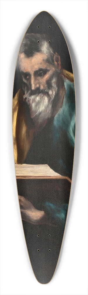 El Greco (Domenikos Theotokopoulos) - Apostle Saint Simon 39.3 inch art pintail longboard deck