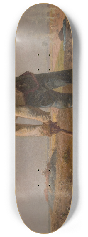Jean-Franois Millet - Man with a Hoe 8.25 inch art skate deck