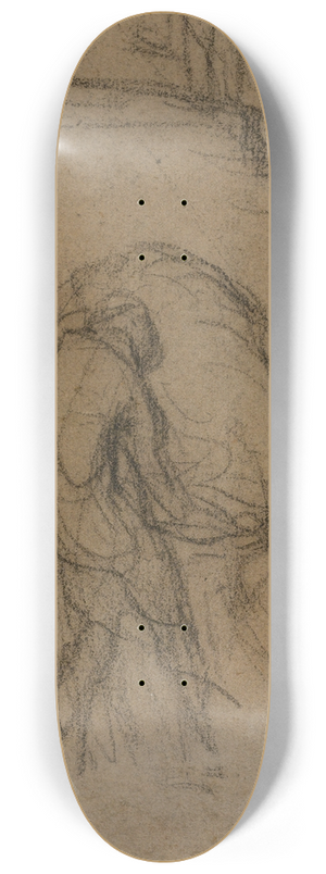 Jean-Franois Millet - Peasants Unloading Sacks From A Horse 8.25 inch art skate deck