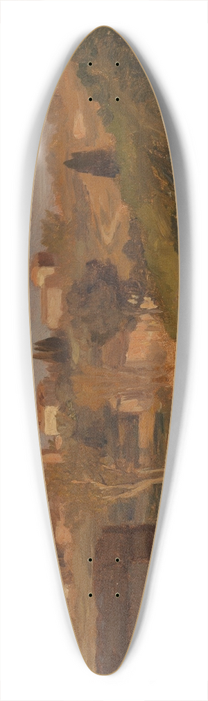 Elihu Vedder - Roman Campagna 39.3 inch art pintail longboard deck