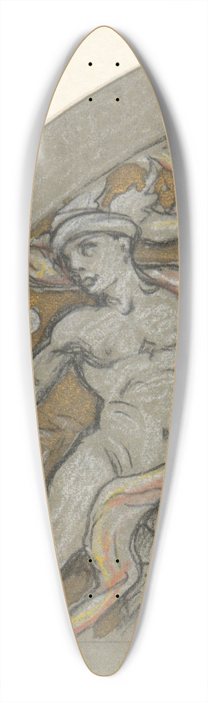 Elihu Vedder - Study forMercury 39.3 inch art pintail longboard deck