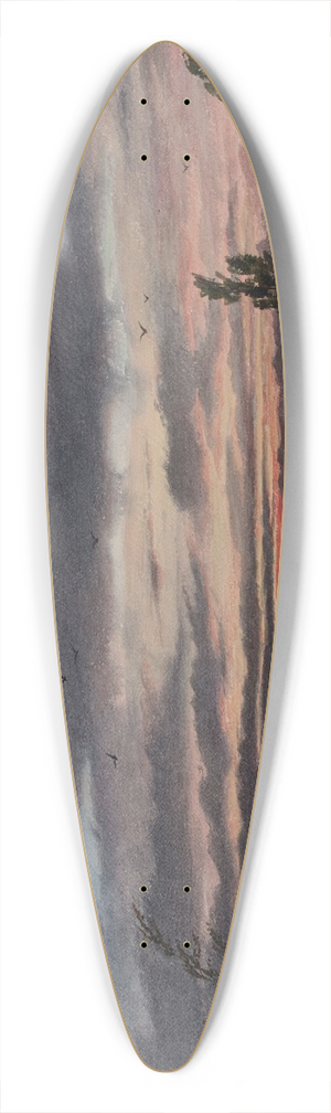 Elijah Walton - Field Near Cofton 39.3 inch art pintail longboard deck