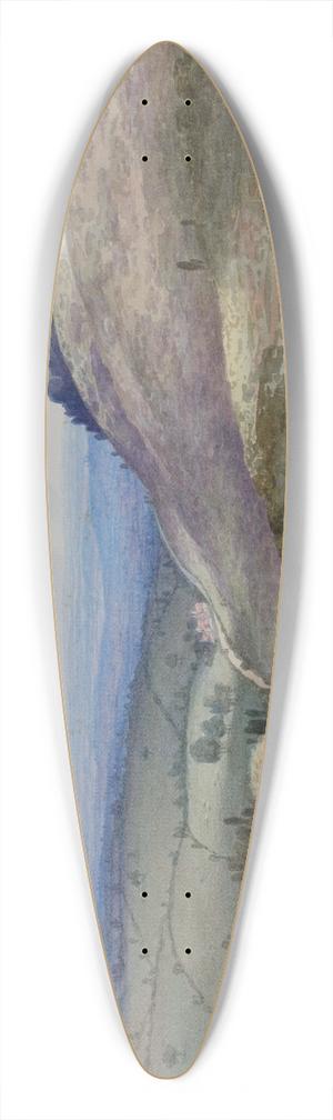 Elijah Walton - The Cofton Road From The Gravel Pit 39.3 inch art pintail longboard deck