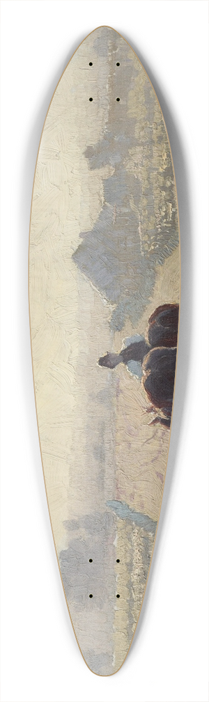 Elioth Gruner - Frosty sunrise 39.3 inch art pintail longboard deck