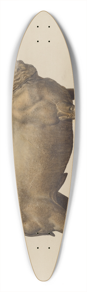 Elisabeth Fulda - Deer Lawn Figure 39.3 inch art pintail longboard deck