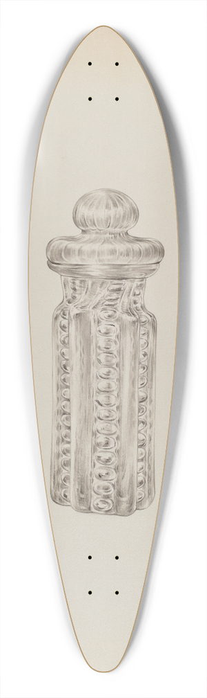 Elisabeth Fulda - Mustard Pot 39.3 inch art pintail longboard deck