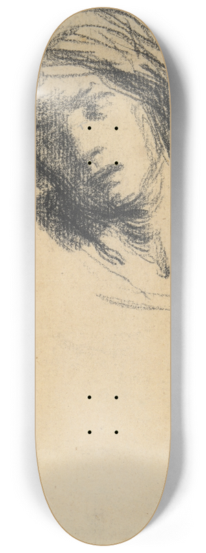 Jean-Franois Millet - Study of aHead 8.25 inch art skate deck Jean-Franois Millet - Study of aHead 8.25 inch art skate deck