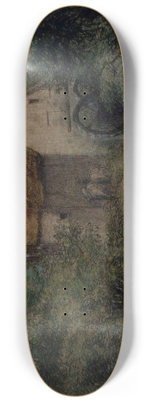 Jean-Franois Millet - The Old Mill 8.25 inch art skate deck