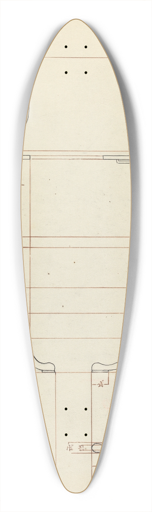 Elizabeth Curtis - Pole Screen and Candlestand 39.3 inch art pintail longboard deck