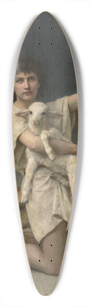 Elizabeth Jane Gardner Bouguereau - The Shepherd David 39.3 inch art pintail longboard deck