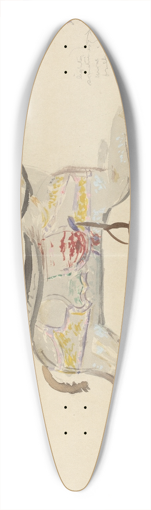 Elizabeth Moutal - Carousel Horse (Study) 39.3 inch art pintail longboard deck