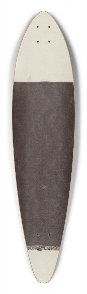 Elizabeth Moutal - Shaker Textile 39.3 inch art pintail longboard deck