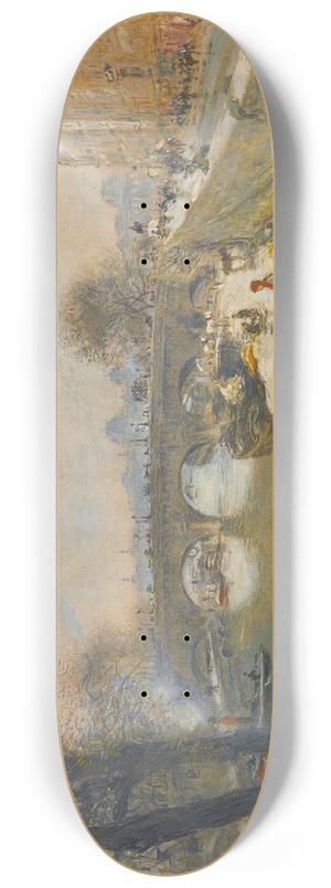 Jean Franois Raffalli - Le Quai Devant Le Pont Neuf 8.25 inch art skate deck Jean Franois Raffalli - Le Quai Devant Le Pont Neuf 8.25 inch art skate deck