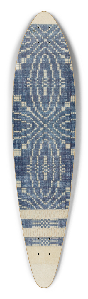 Elizabeth Valentine - Woven Coverlet 39.3 inch art pintail longboard deck