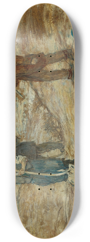 Jean Franois Raffalli - Les Trois Cheminots 8.25 inch art skate deck