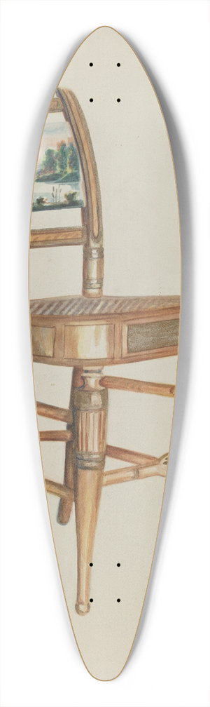 Ella Josephine Sterling - Chair  with Hudson River Scenes 39.3 inch art pintail longboard deck