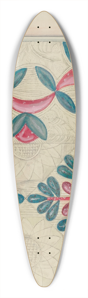 Ella Josephine Sterling - Patchwork Quilt 39.3 inch art pintail longboard deck