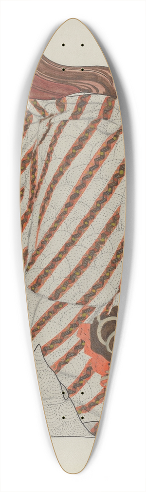 Ellen Duncan - Quilt 39.3 inch art pintail longboard deck