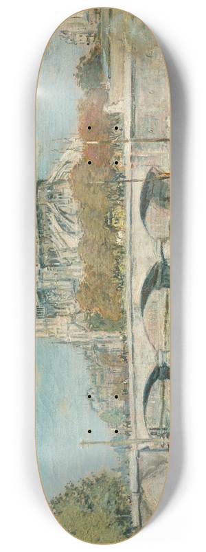Jean Franois Raffalli - Notre Dame Seen from the Quai de la Tournelle 8.25 inch art skate deck
