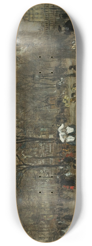 Jean Franois Raffalli - Place St. Sulpice, Paris 8.25 inch art skate deck Jean Franois Raffalli - Place St. Sulpice, Paris 8.25 inch art skate deck