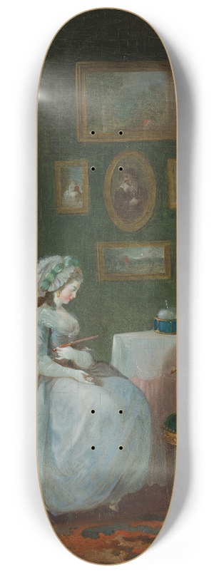 Jean-Frdric Schall - A lady at her toilette 8.25 inch art skate deck