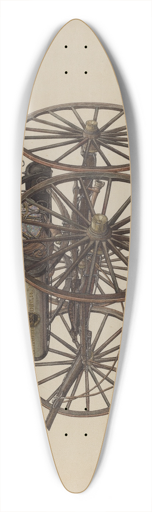Elmer G. Anderson - Hose Carriage 39.3 inch art pintail longboard deck
