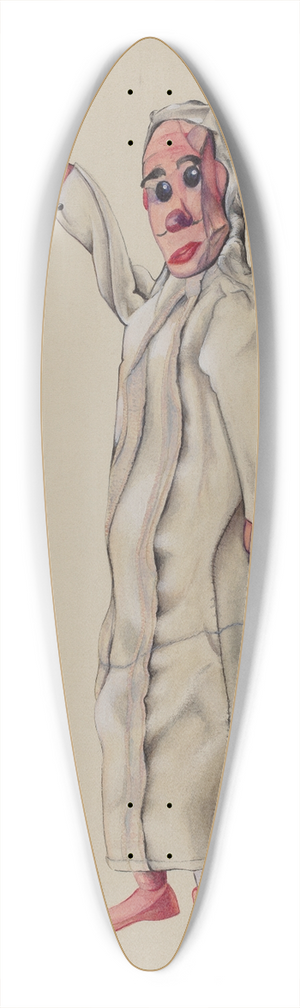 Elmer Weise - Baby Hand Puppet 39.3 inch art pintail longboard deck