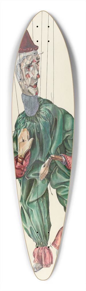 Elmer Weise - Jester 39.3 inch art pintail longboard deck