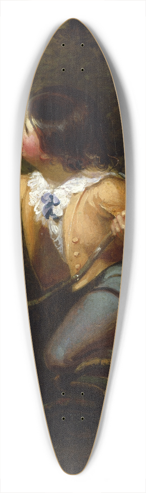 Emanuel Gottlieb Leutze - Bird Nesting 39.3 inch art pintail longboard deck