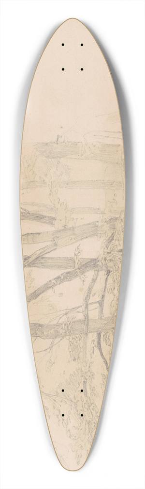 Emanuel Gottlieb Leutze - Gestin 39.3 inch art pintail longboard deck