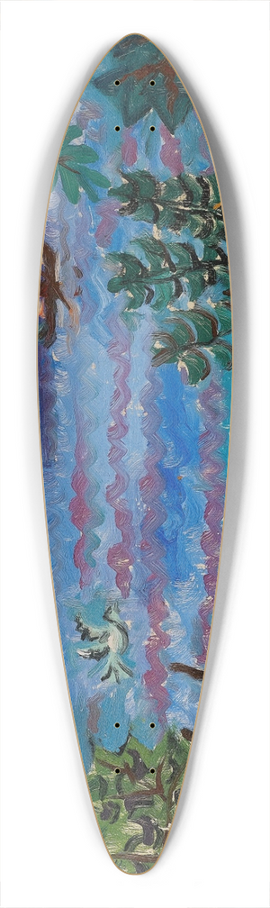 Emil Armin - Wood Lake 39.3 inch art pintail longboard deck