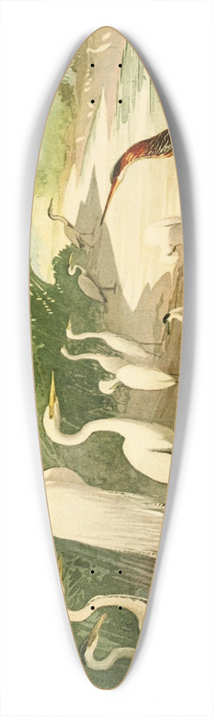 Emil August Gldi - Garas 39.3 inch art pintail longboard deck