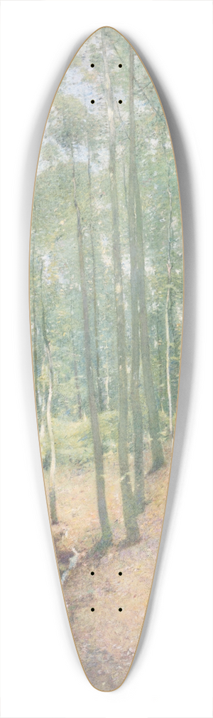 Emil Carlsen - Wood Interior 39.3 inch art pintail longboard deck