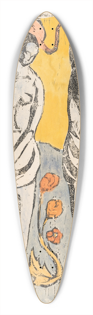 Emile Bernard - The Nymphs 39.3 inch art pintail longboard deck