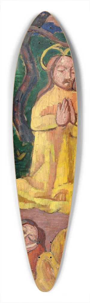 Emile Bernard - Yellow Christ 39.3 inch art pintail longboard deck