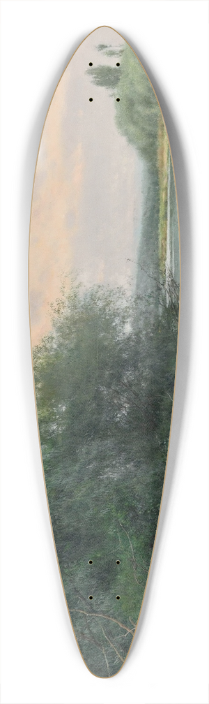 Emilio Snchez-Perrier - A quiet afternoon on the river 39.3 inch art pintail longboard deck