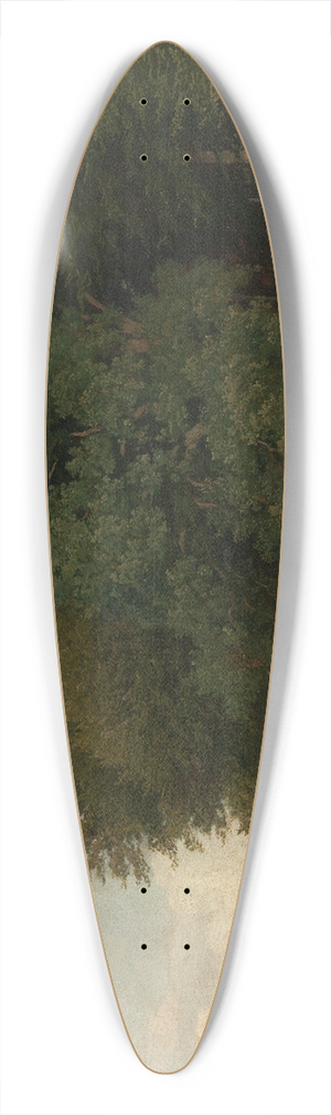 Emil Lugo - Am Waldrand 39.3 inch art pintail longboard deck
