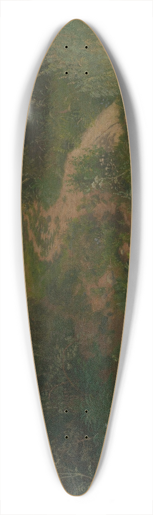 Emil Lugo - Waldwiese mit Weg und Wassertmpel 39.3 inch art pintail longboard deck