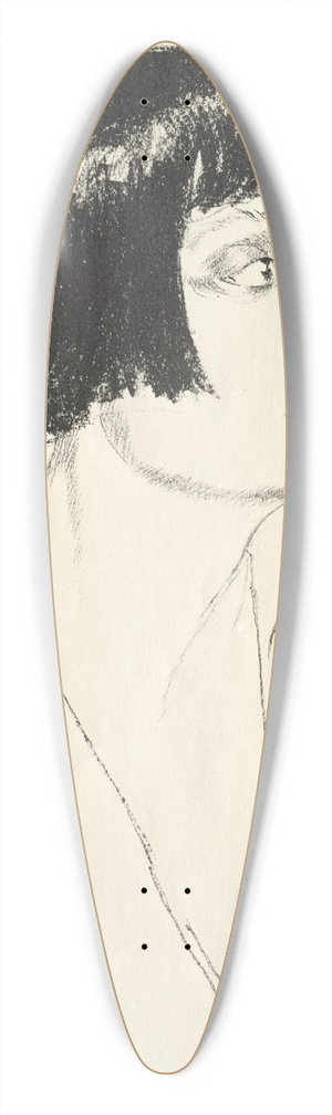 Emil Orlik - Asta Nielson 39.3 inch art pintail longboard deck
